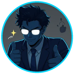 O Chefe do Click Expert de terno azul-marinho com postura analítica