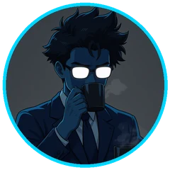 O Chefe do Click Expert de terno azul-marinho com postura analítica