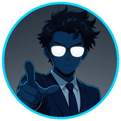 O Chefe do Click Expert de terno azul-marinho com postura analítica