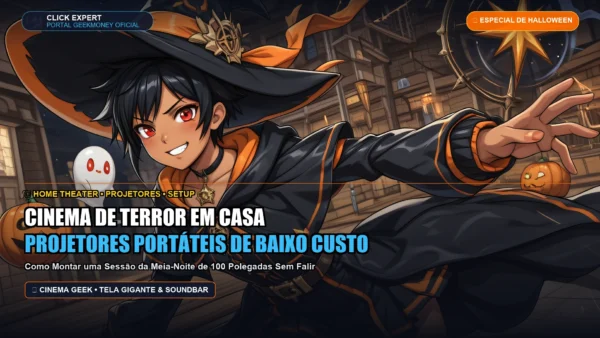 Cinema de Terror em Casa: Como Montar uma Sessão da Meia-Noite com Mini Projetores Portáteis Baratos