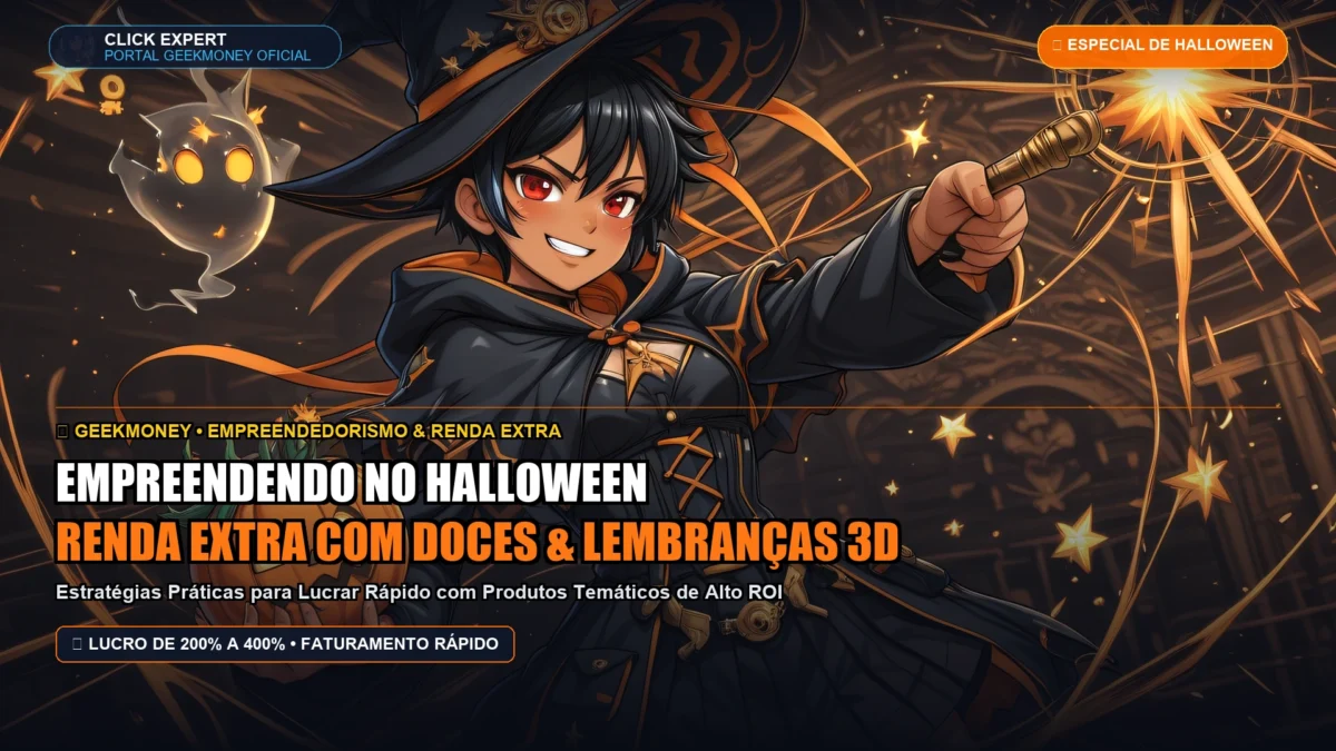 Empreendendo no Halloween: Como Faturar Renda Extra com Doces Gourmet e Lembrancinhas 3D