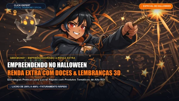 Empreendendo no Halloween: Como Faturar Renda Extra com Doces Gourmet e Lembrancinhas 3D