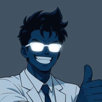 O Chefe do Click Expert fazendo joinha de aprovação contratando a Clicker-chan