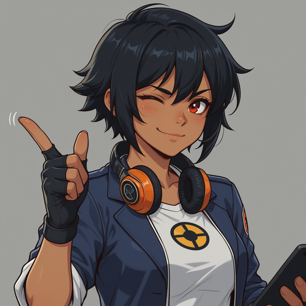 Clicker-chan curiosa com supermáquinas de IA