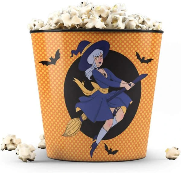 Balde Pipoca Halloween Bruxinha
